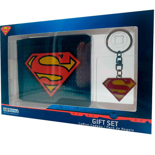 Abystyle Set Cartera Y Llavero Superman