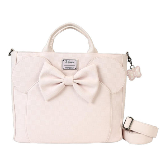 Loungefly Mochila Convertible Minnie Mouse Checkered Texture Mickey Mouse And Friends