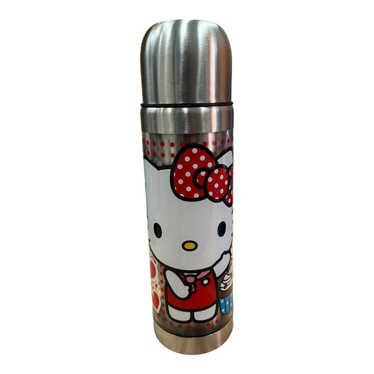 New Arrival Siglo 21 Termo Plateado Puntos Rojos Cupcake Hello Kitty