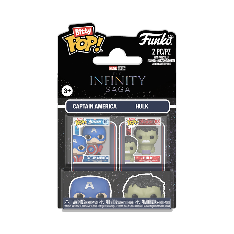 Funko Bitty Pop 2 Pack! Captain America & Hulk Avengers