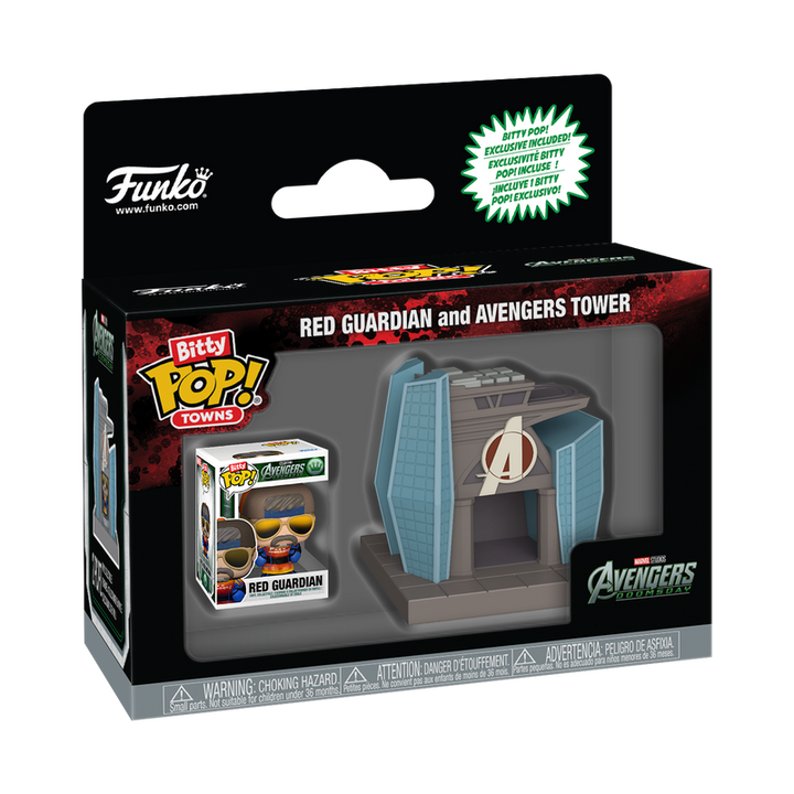 Funko Bitty Pop Towns! Red Guardian And Avengers Tower Avengers: Doomsday