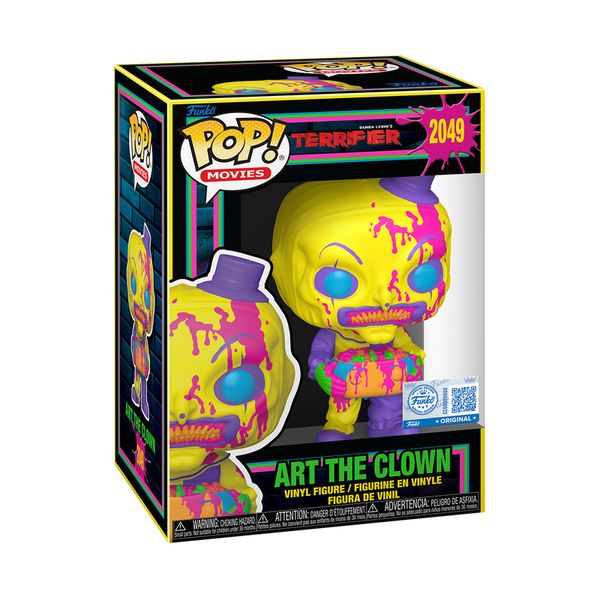 Funko Pop Art The Clown #2049 Exclusivo Blacklight Terrifier