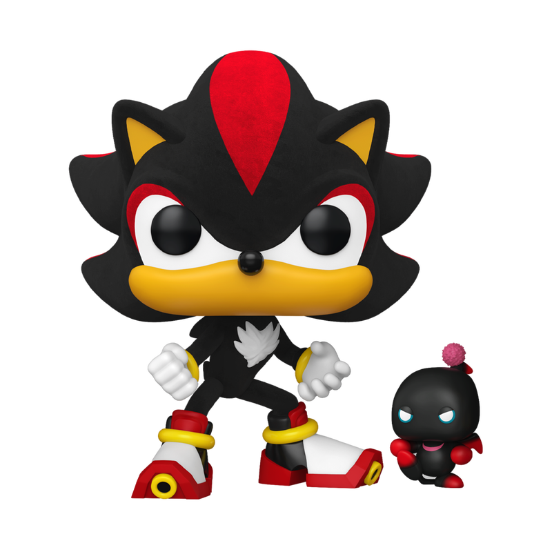 Funko Pop Shadow With Dark Chao #1151 Exclusivo Flocked Sonic The Hedgehog