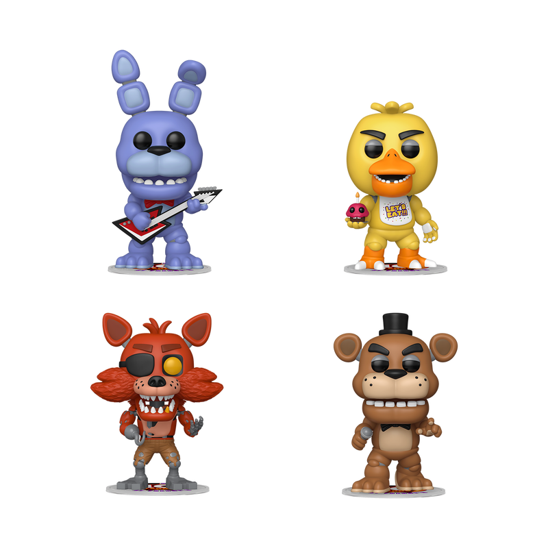 Funko Pop 4 Pack! Freddy / Bonnie / Chica / Foxy Five Nights At Freddy'S