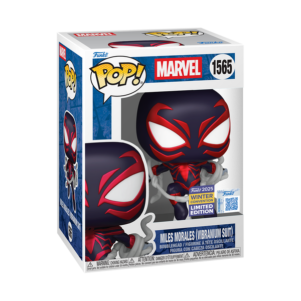 Funko Pop Miles Morales (Vibranium Suit) #1565 Exclusivo Marvel