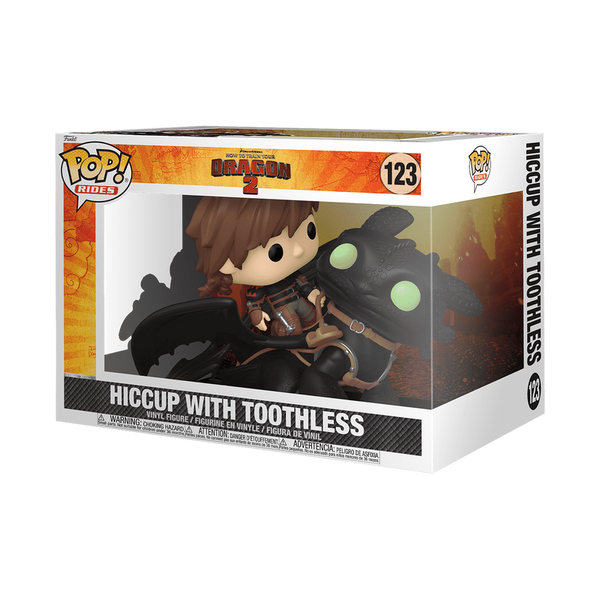 Funko Pop Rides! Hiccup With Toothless #1223 Cómo Entrenar A Tu Dragón