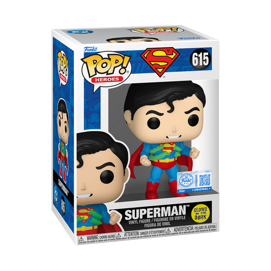 Funko Pop Superman #615 Exclusivo Glow