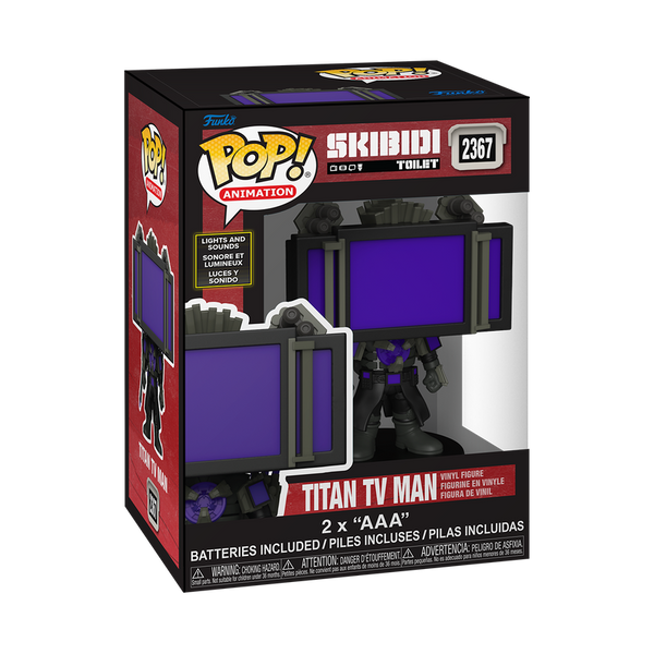 Funko Pop Titan Tv Man Con Luz Y Sonido #2367 Skibidi Toilet
