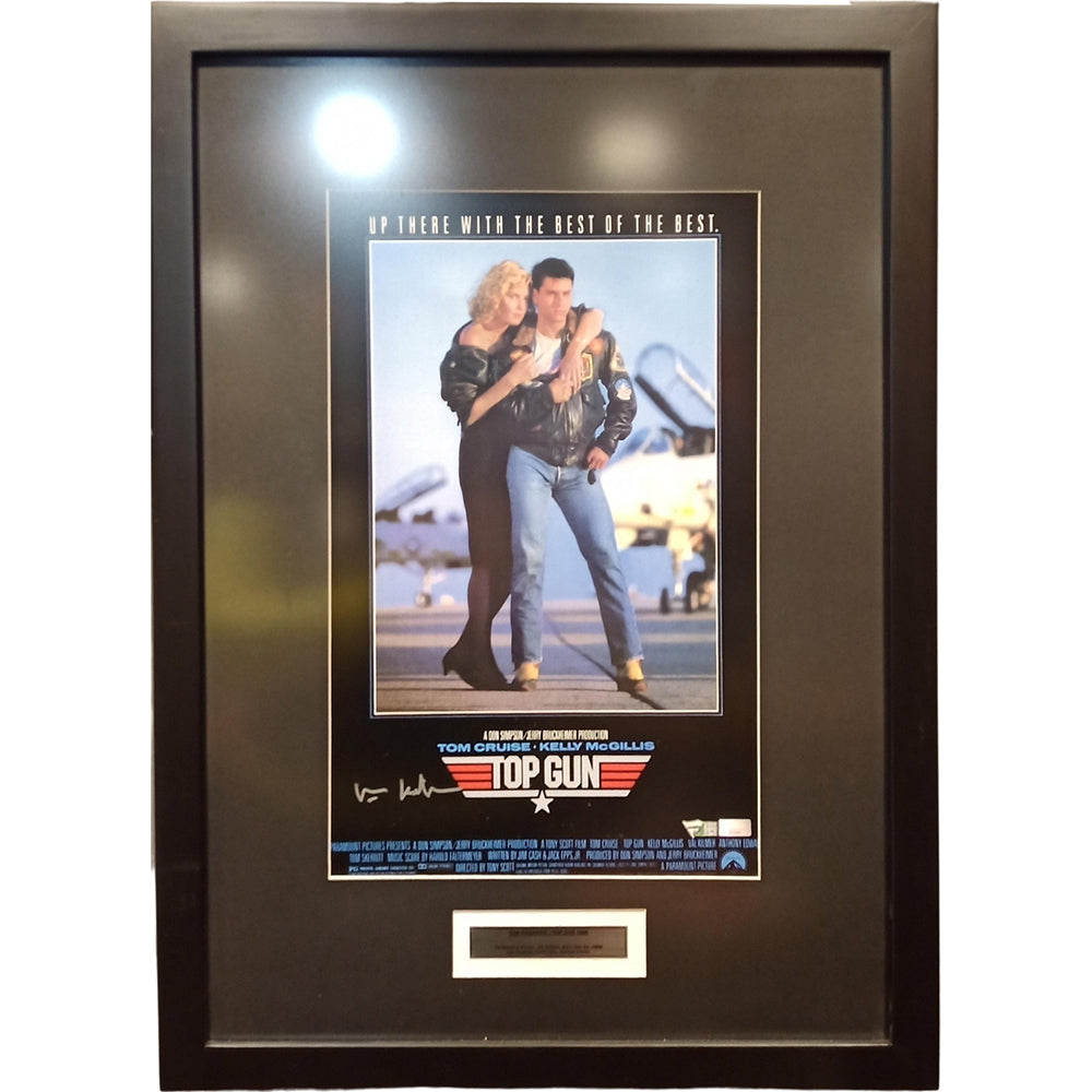 Memorabilia Poster Autografiado Val Kilmer Top Gun