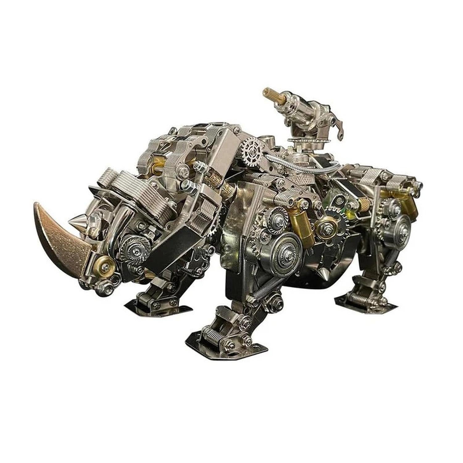 Limited Edition Model Kit 3D Mechanical Rhino Colorful Original Design Art