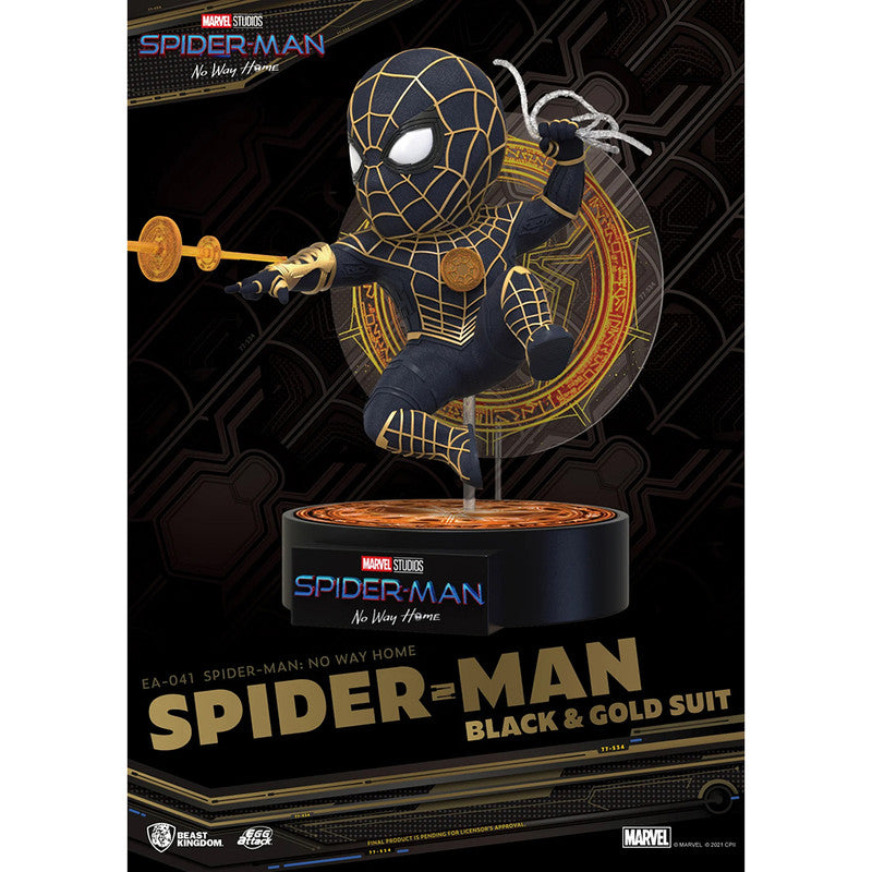 Beast Kingdom Figura Spider-Man Black & Gold Suit Spider-Man: No Way Home