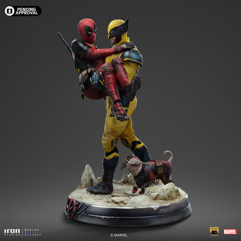 Iron Studios Figura Deluxe Escala 1:10 Deadpool & Wolverine