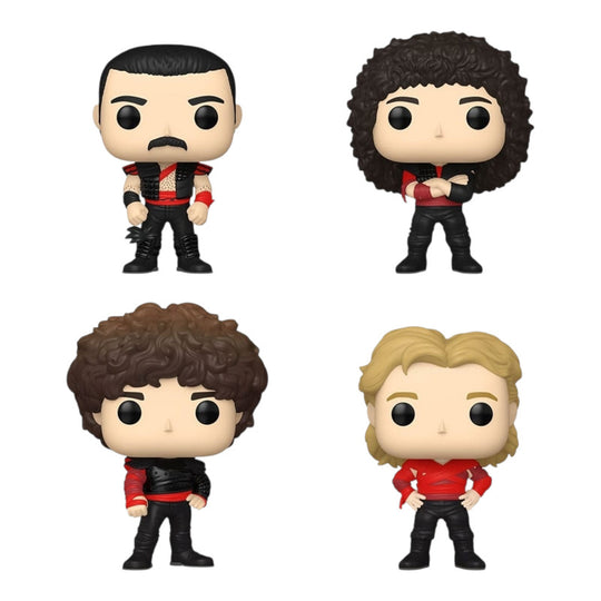 Funko Pop 4 Pack! Freddie Mercury / Brian May / John Deacon / Roger Taylor 4 Pack Queen