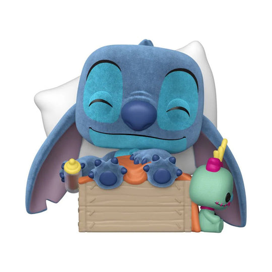 Funko Pop Plus! Sleeping Stitch In Box #1607 Exclusivo Flocked Lilo & Stitch