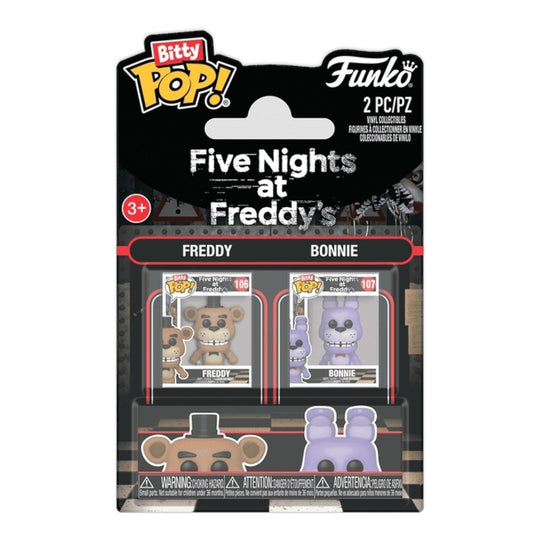 Funko Bitty Pop 2 Pack! Freddy Fazbear & Bonnie The Rabbit Five Nights At Freddy'S