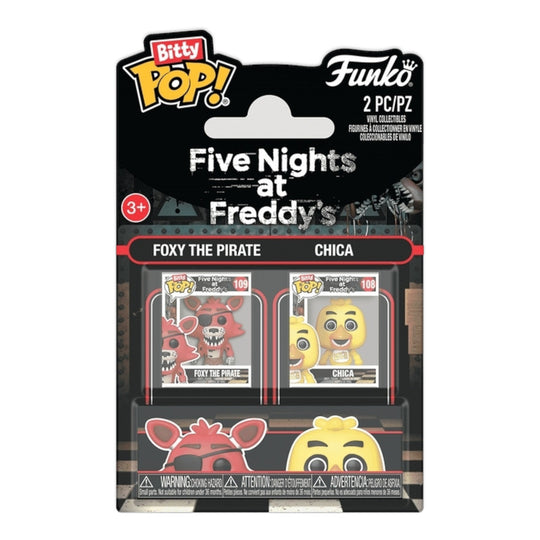 Funko Bitty Pop 2 Pack! Foxy The Pirate & Chica The Chicken Five Nights At Freddy'S