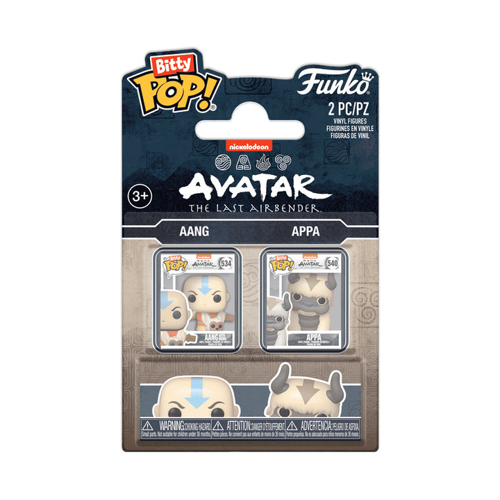 Funko Bitty Pop 2 Pack! Aang & Appa Avatar: La Leyenda De Aang