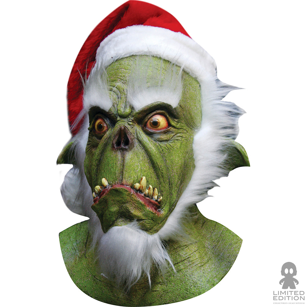 Ghoulish Productions Máscara Green Santa Rev