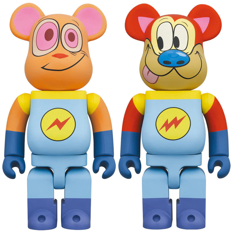 Medicom Toy Set Bearbrick Space Madness 400% Ren Y Stimpy