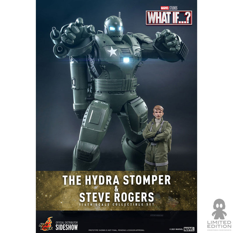 Hot Toys Figura Articulada The Hydra Stomper & Steve Rogers Escala 1:6 What If…? By Marvel - Limited Edition