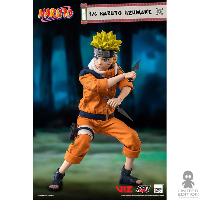 Threezero Figura Articulada Naruto Uzumaki Naruto By Masashi Kishimoto - Limited Edition