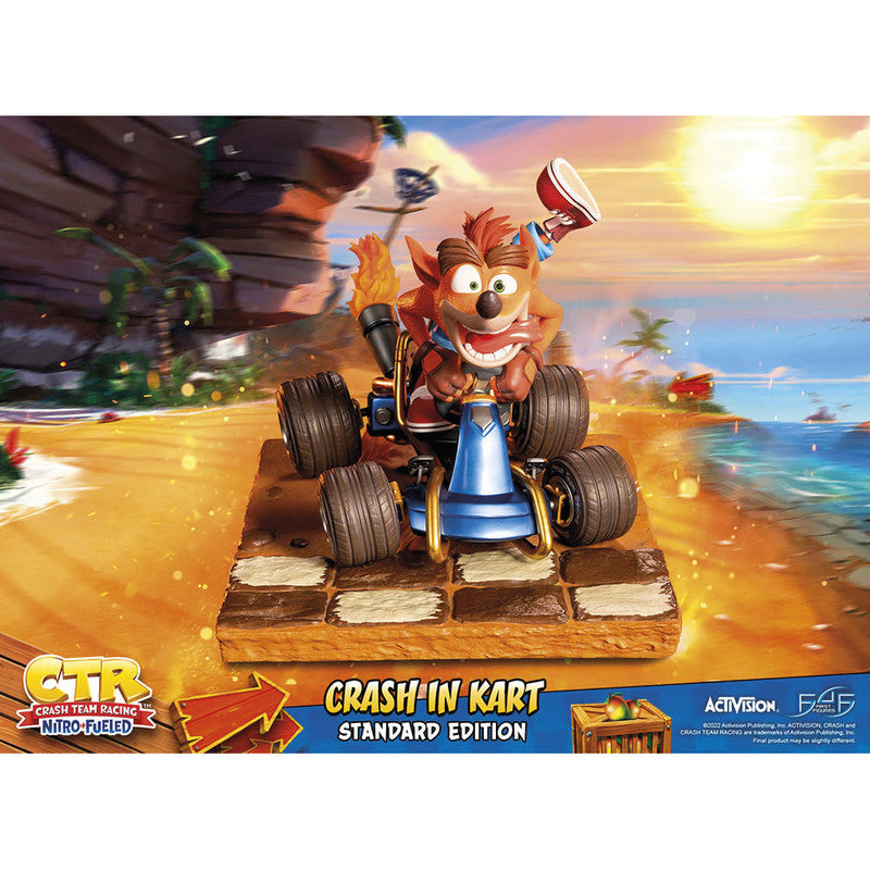 First 4 Figures Estatuilla Kart Crash Bandicoot