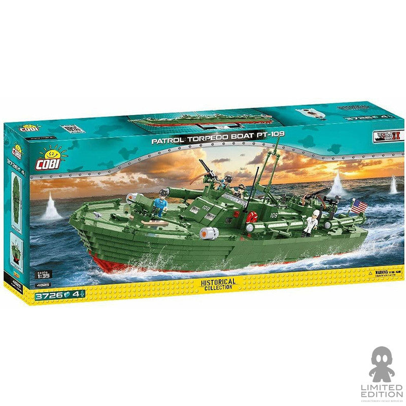 Cobi 4825 Bote Patrol Torpedo Pt-109 3726 Bloques Historical Collection