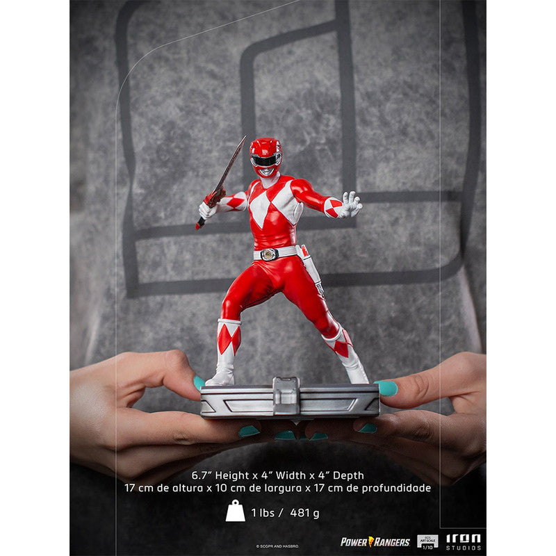 Iron Studios Estatuilla Red Ranger Mighty Morphin Escala 1:10 Power Rangers