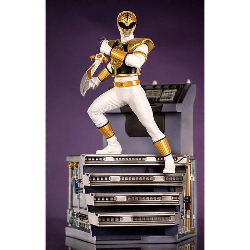 Iron Studios Estatuilla White Ranger Escala 1:10 Power Rangers By Haim Saban & Shuki Levy