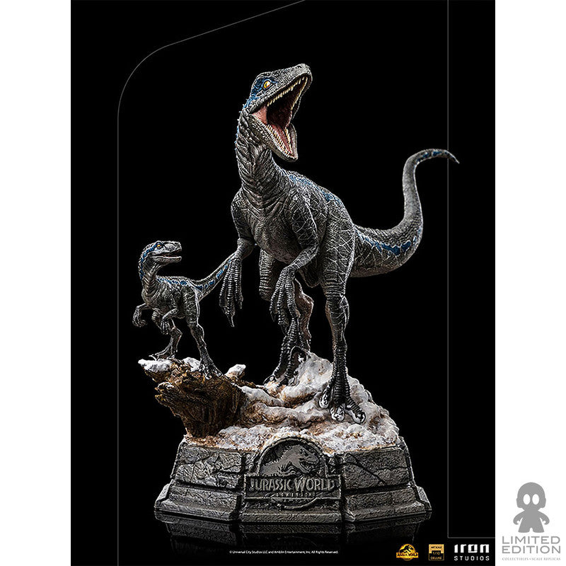 Iron Studios Estatuilla Blue & Beta Deluxe Escala 1:10 Jurassic World Dominion