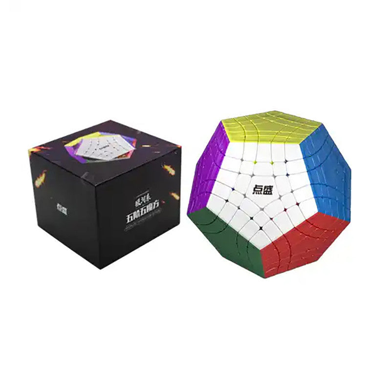 Limited Edition Puzzle Cubo 5X5X5 Diansheng Galaxy Gigaminx Colored Magnetico