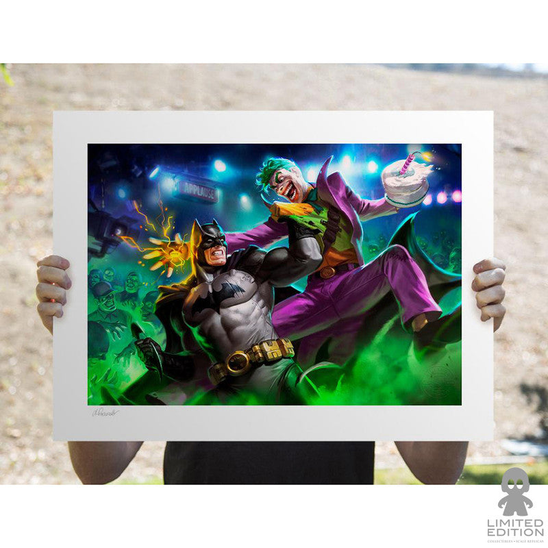 Sideshow Art Print Batman Vs The Joker DC