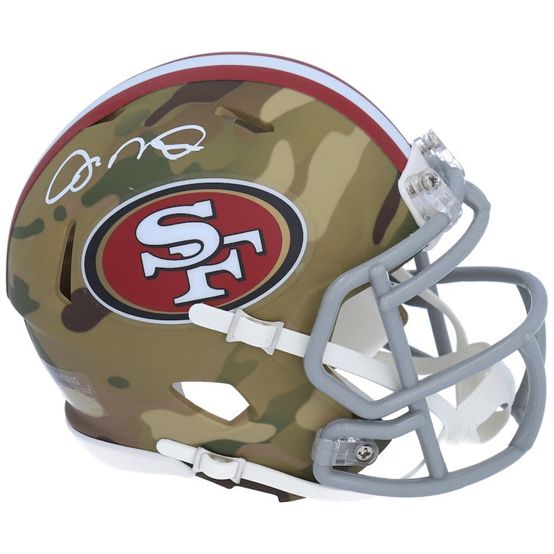 Memorabilia Mini Casco Autografiado Joe Montana Camo Speed San Francisco 49Ers By National Football League