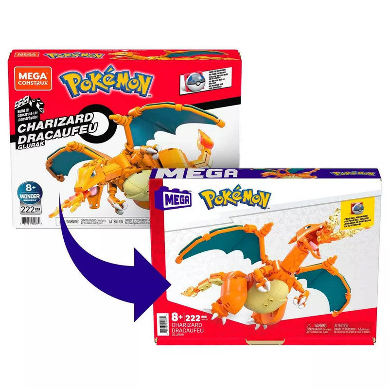 Mattel Bloques Build & Show Charizard Pokémon – Limited Edition