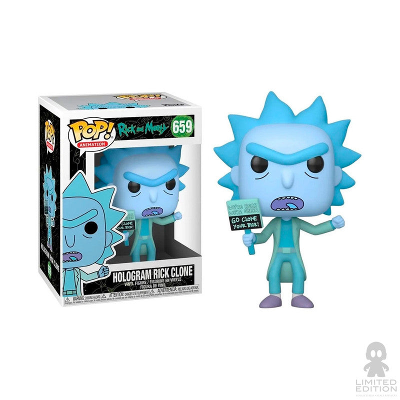 Funko Pop Hologram Rick Clone 659 Rick And Morty By Justin Roiland, Dan Harmon - Limited Edition