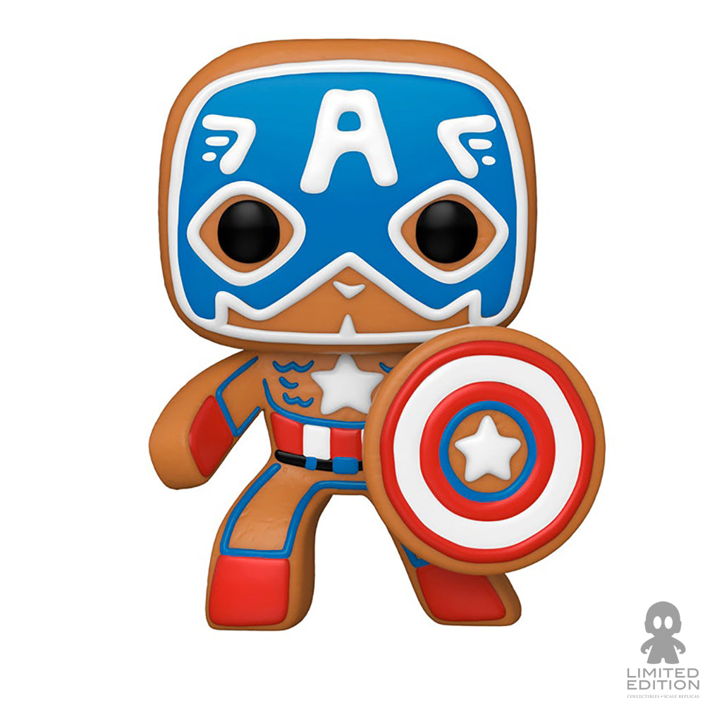 Funko Pop Holiday Gingerbread Captain America 933 Marvel