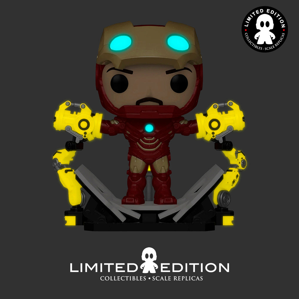 Funko Pop Iron Man MARK IV With Gantry 905 Glow (Exclusivo) Marvel