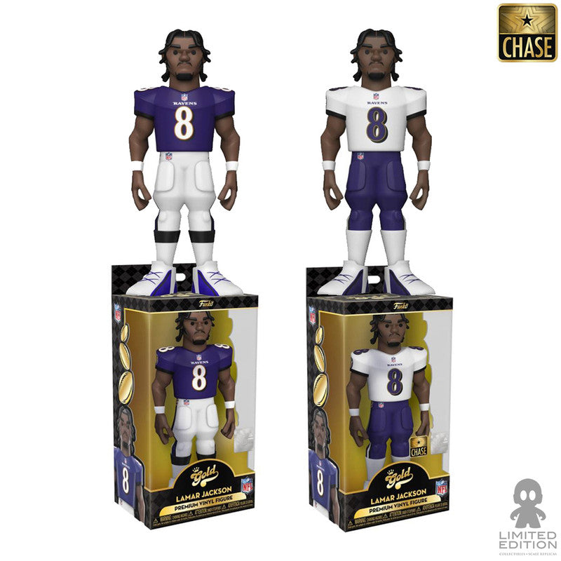 Preventa Funko Vinyl Gold Lamar Jackson 5 Pulg Baltimore Ravens