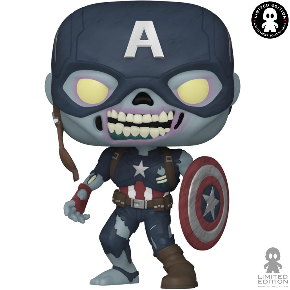 Funko Pop Captain America Zombie 949 10 Pulg (Exclusivo) Marvel What If…?