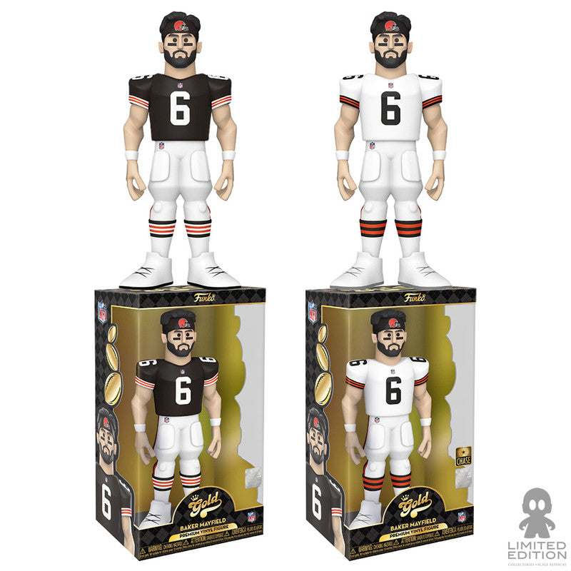 Funko Vinyl Gold Baker Mayfield 12 Pulg Cleveland Browns NFL - Limited Edition