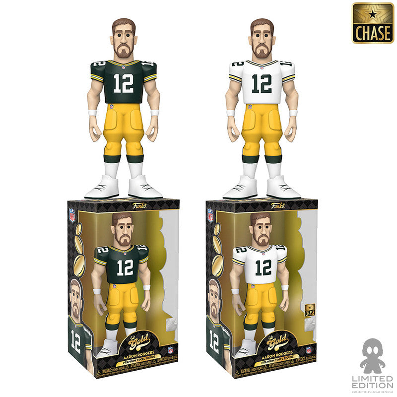 Funko Vinyl Gold Aaron Rodgers 12 Pulg Green Bay Packers By National Football League - Limited Edition