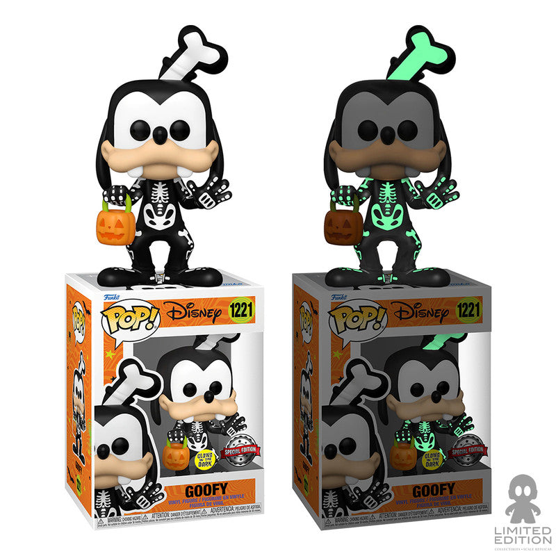 New Arrival Funko Pop Skeleton Goofy 1221 Special Edition Glow Mickey Mouse And Friends